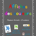 Affiches des couleurs | plusieurs formats - 12 couleurs