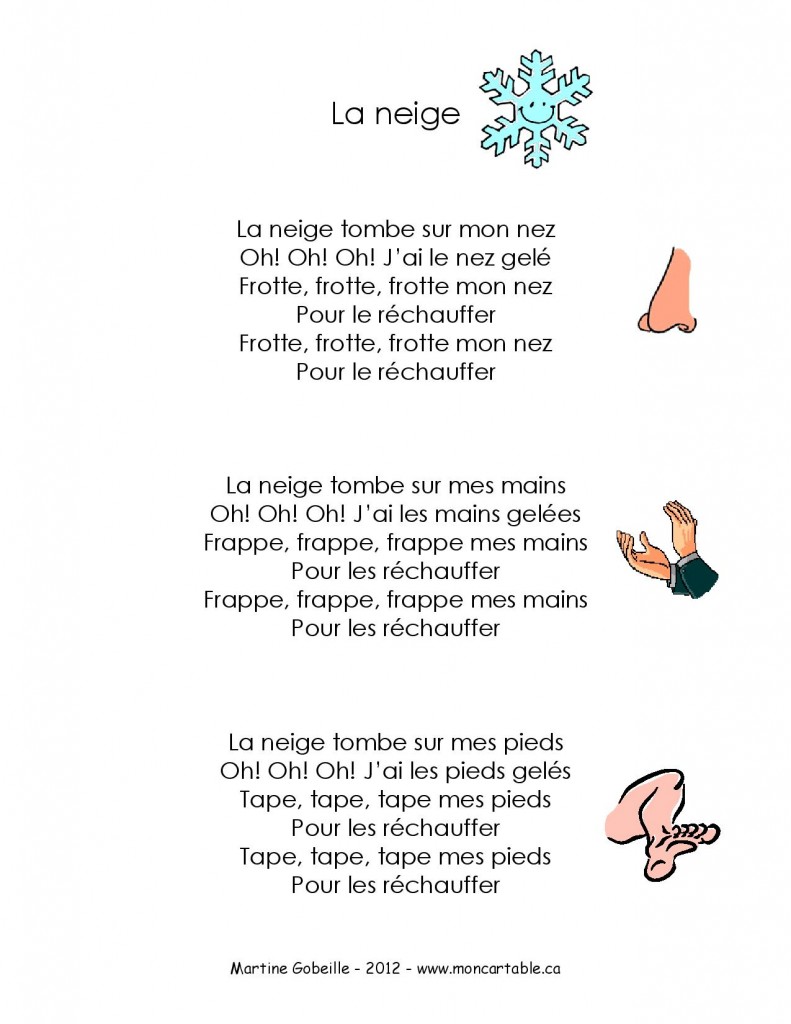 Etoile Des Neiges Pays Merveilleux Paroles Chanson de la neige – Rapido-Présco