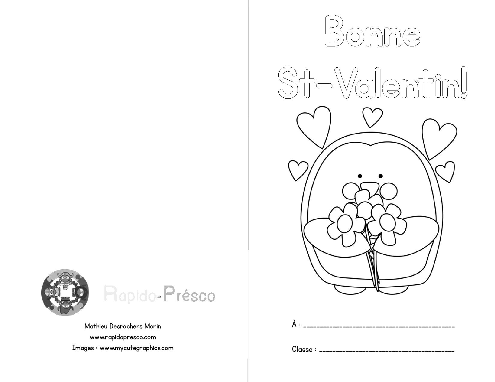 Cartes De La St Valentin Rapido Presco